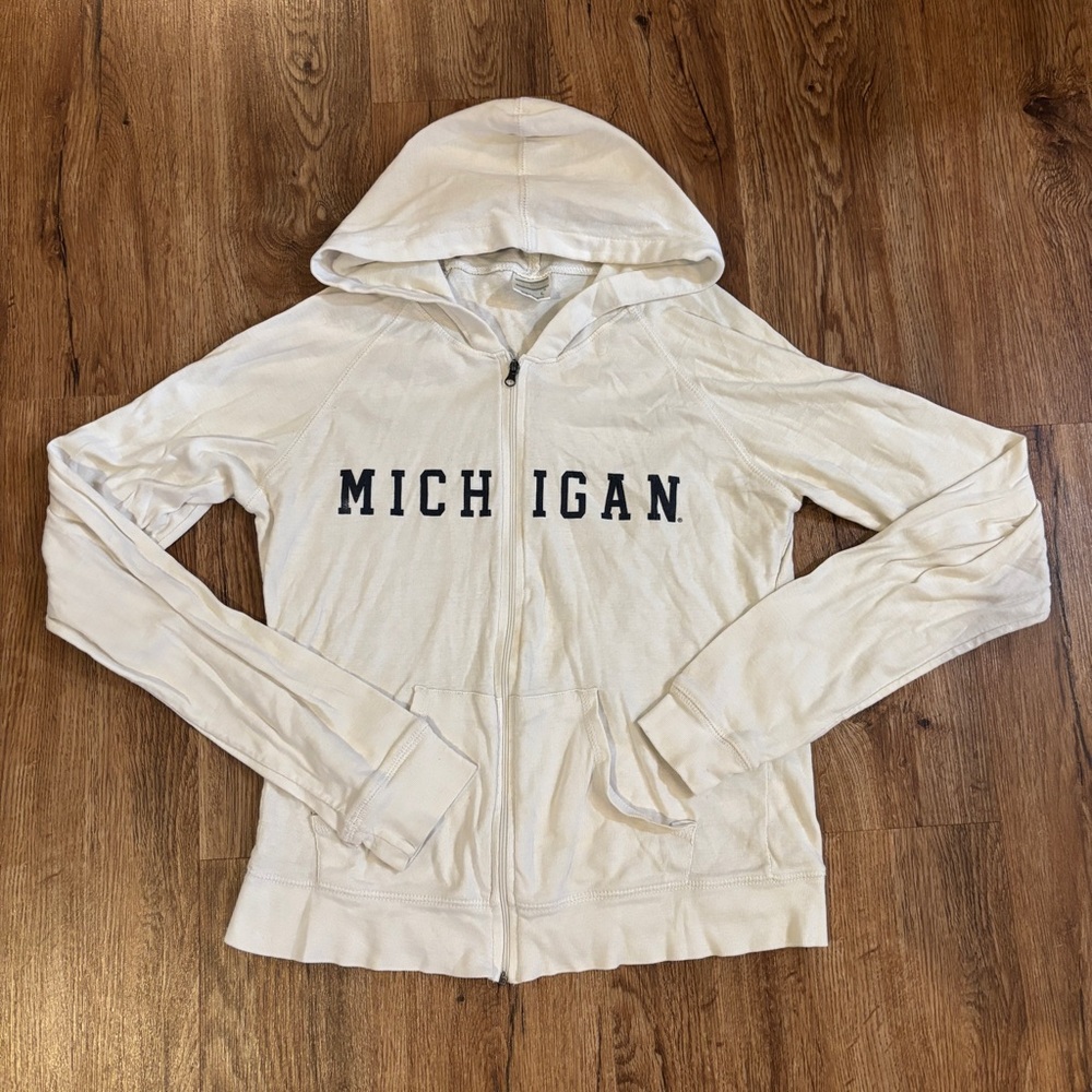 White Michigan Hoodie